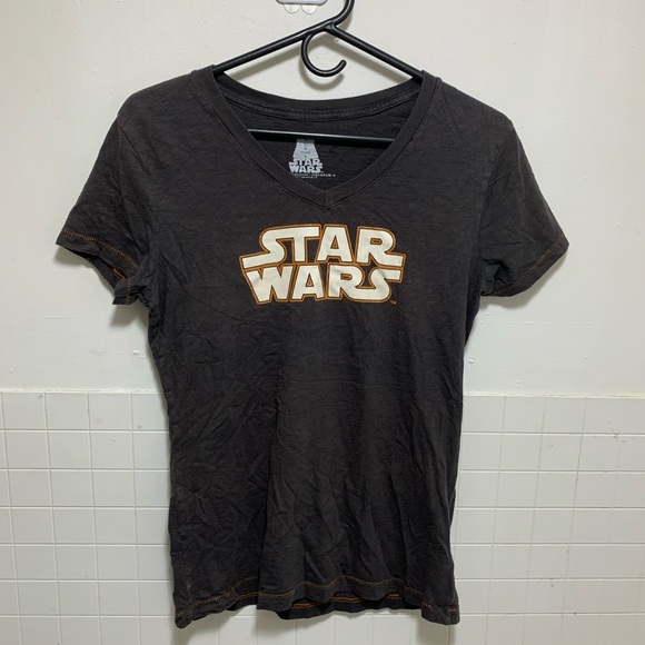 Star Wars Charcoal Tee with Orange Logo - Picture 1 of 4